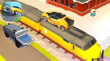 Reckless Getaway 2 - All Levels Gameplay- iOS/Android jumping AND DRIVING OVER THE TRAIN IN RECKLESS