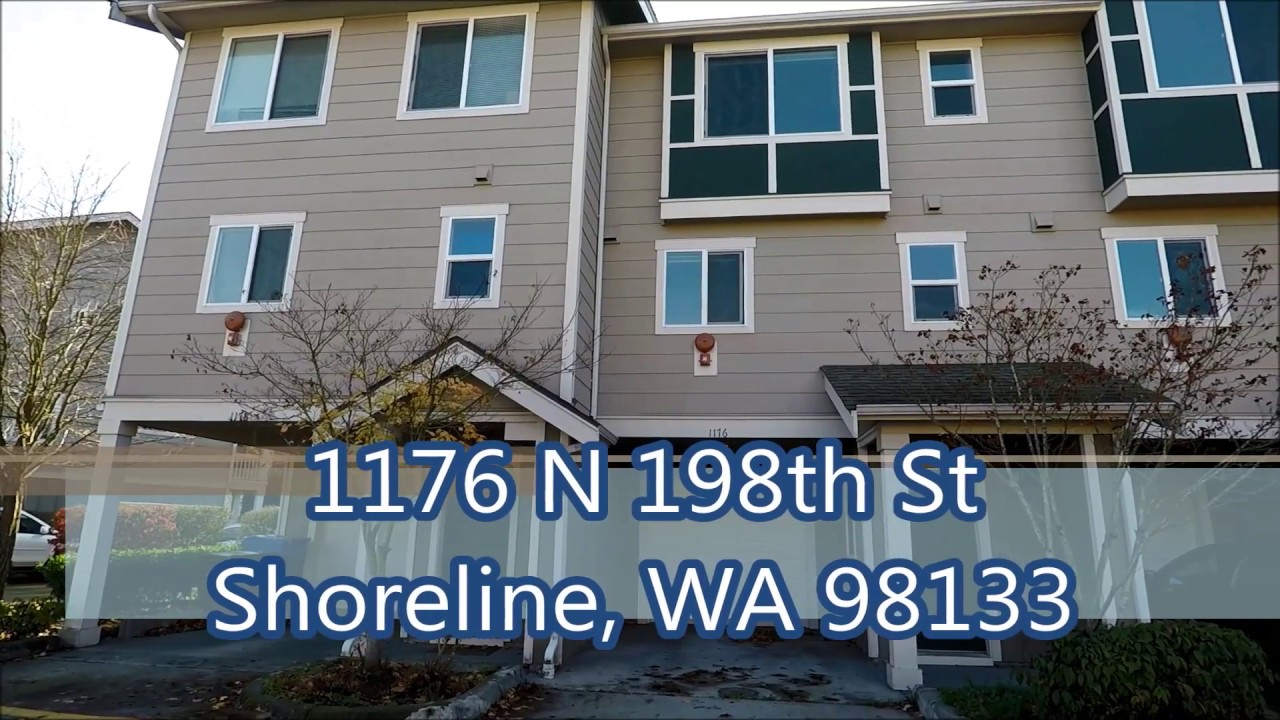 Townhouse For Rent 1176 N 198th St, Shoreline, WA 98133 YouTube
