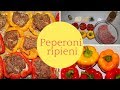 PEPERONI RIPIENI DI CARNE AL FORNO , ricetta facilissima