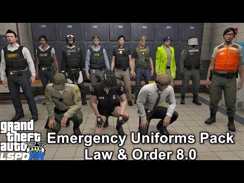 GTA 5 LSPDFR Police Mod | Emergency Uniform Pack Law & Order 8.0 | New Tactical EUP Uniforms