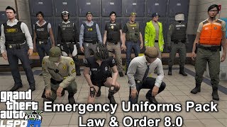 GTA 5 LSPDFR Police Mod | Emergency Uniform Pack Law & Order 8.0 | New Tactical EUP Uniforms