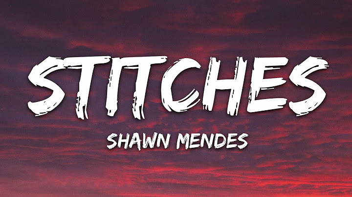 Stitches Lyric Video version - Lyric Video performance video thumbnail