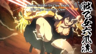 Edens Zero- Homura's Soul Blade Warrior Maiden Six-Claw Attack: Wild Tiger Lightning Claw