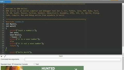 Wap to show a number i neon in c. using function.