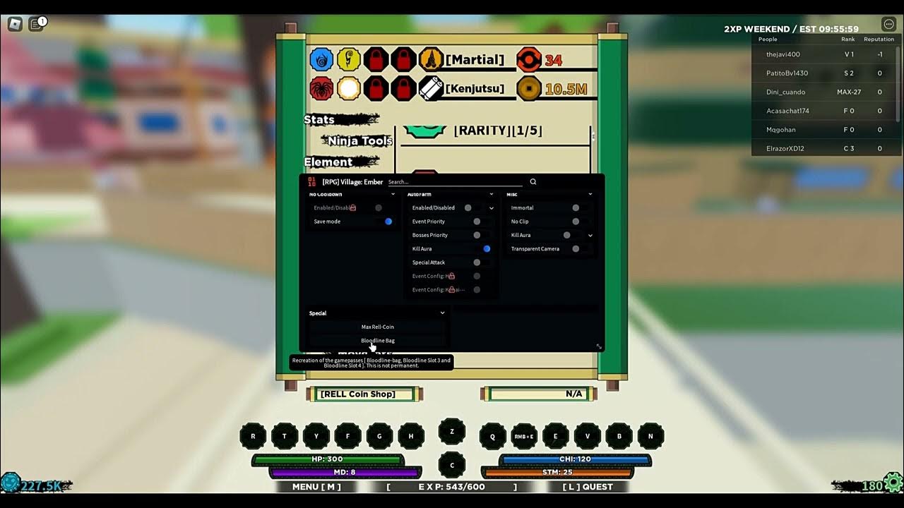 bloodline bag Shindo life script YouTube