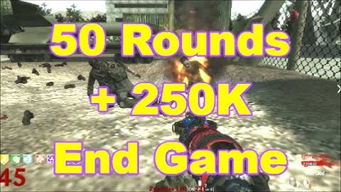 Custom Zombies 50 Rounds co-op + 250K End Game Abandoned rocket base