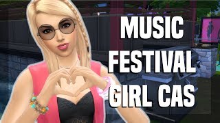 The Sims 4 | Music Festival Girl - Anastasia Averina CAS | Create A Sim no cc