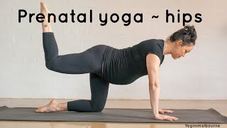 20-minute prenatal yoga for the hips | lower back | deep release | all trimesters