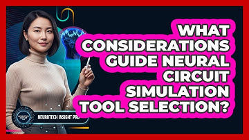 What Considerations Guide Neural Circuit Simulation Tool Selection?