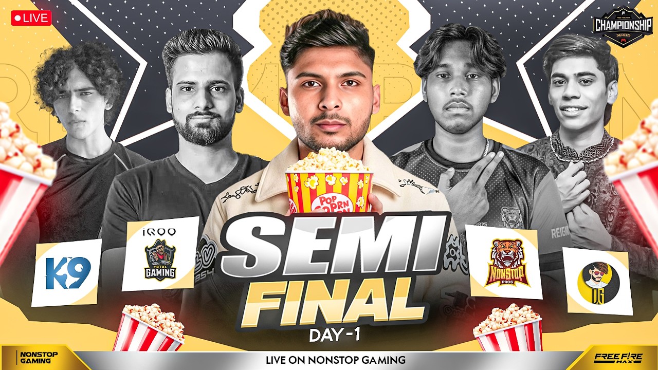 CHAMPIONSHIP SERIES SEMI FINAL WATCH PARTY 💀🔥 || NG, TG, K9, NXT #nonstopgaming