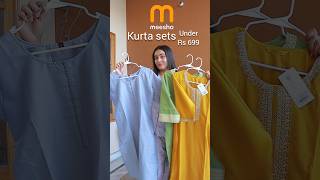 #meeshofinds kurta sets under ₹699 #fyp #foryou #meesho #meeshohaul #shorts #short #kurti #meeshoapp