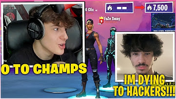 CLIX & FaZe SWAY Tries To Go 0 to Champs In TRIO ARENA Then RAGE QUIT After This Happened (Fortnite)