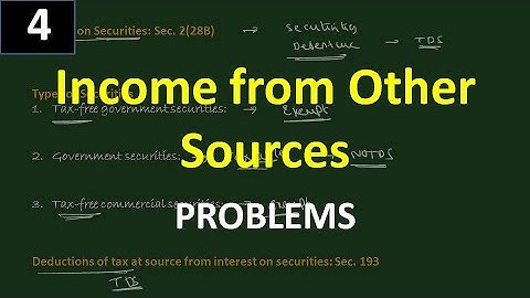Problems on Income from Other Sources - Part 4 | In Kannada