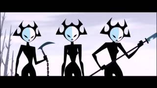 Samurai Jack - 5.Sezon 3.Bölüm Akunun Kızları Ölüm Sahnesi