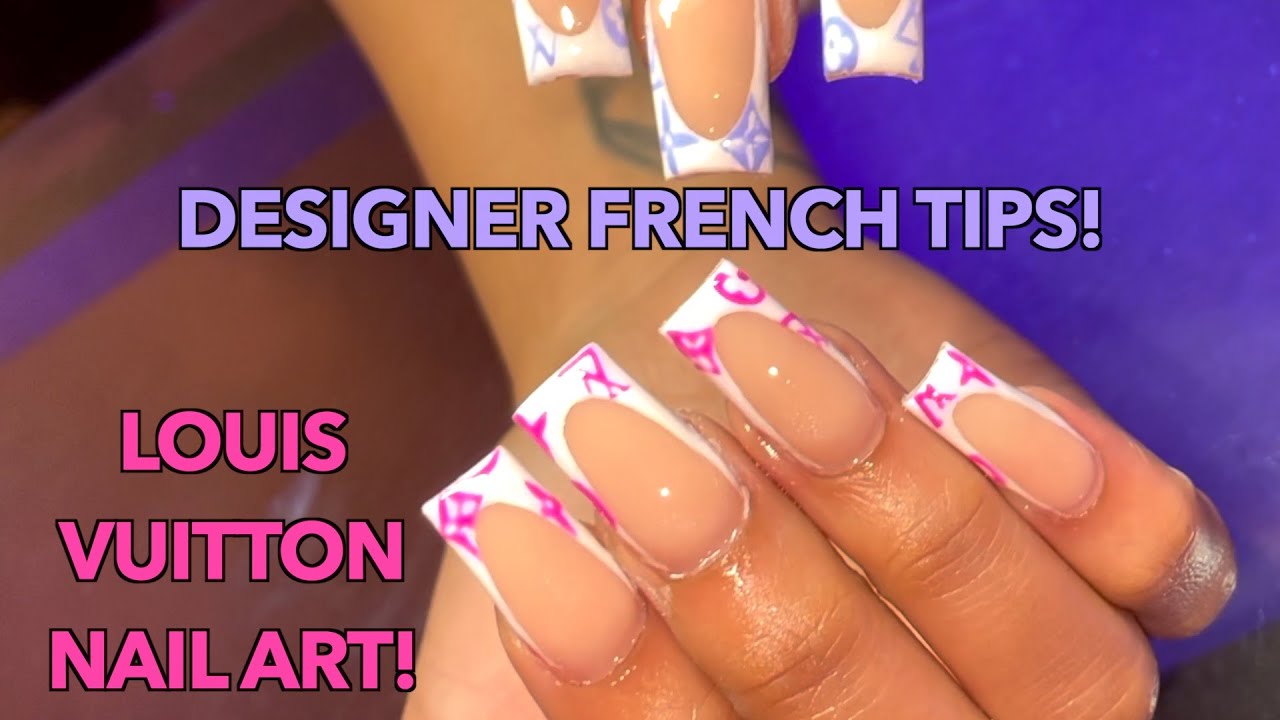 Acrylic Nails Tutorial - Louis Vuitton Nail Art Nail Tutorial - How To Acrylic  Nails with Nail Forms 