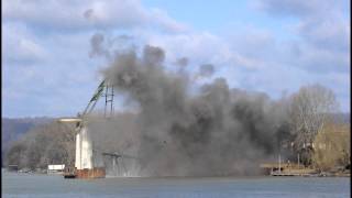 Final demolition of Dick Henderson Bridge