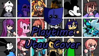 Playtime but Every Turn a Different Character Sings (FNF Playtime Everyone Sings) - [UTAU Cover]
