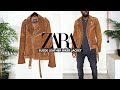 ZARA Suede Leather Biker Jacket Styled w/ 3 Outfits | Men's Fashion & Style Inspiration