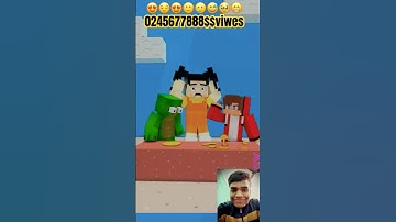 JJ vs Mikey plays Squid Game Dalgona candy  😅😇#minecraft #shorts