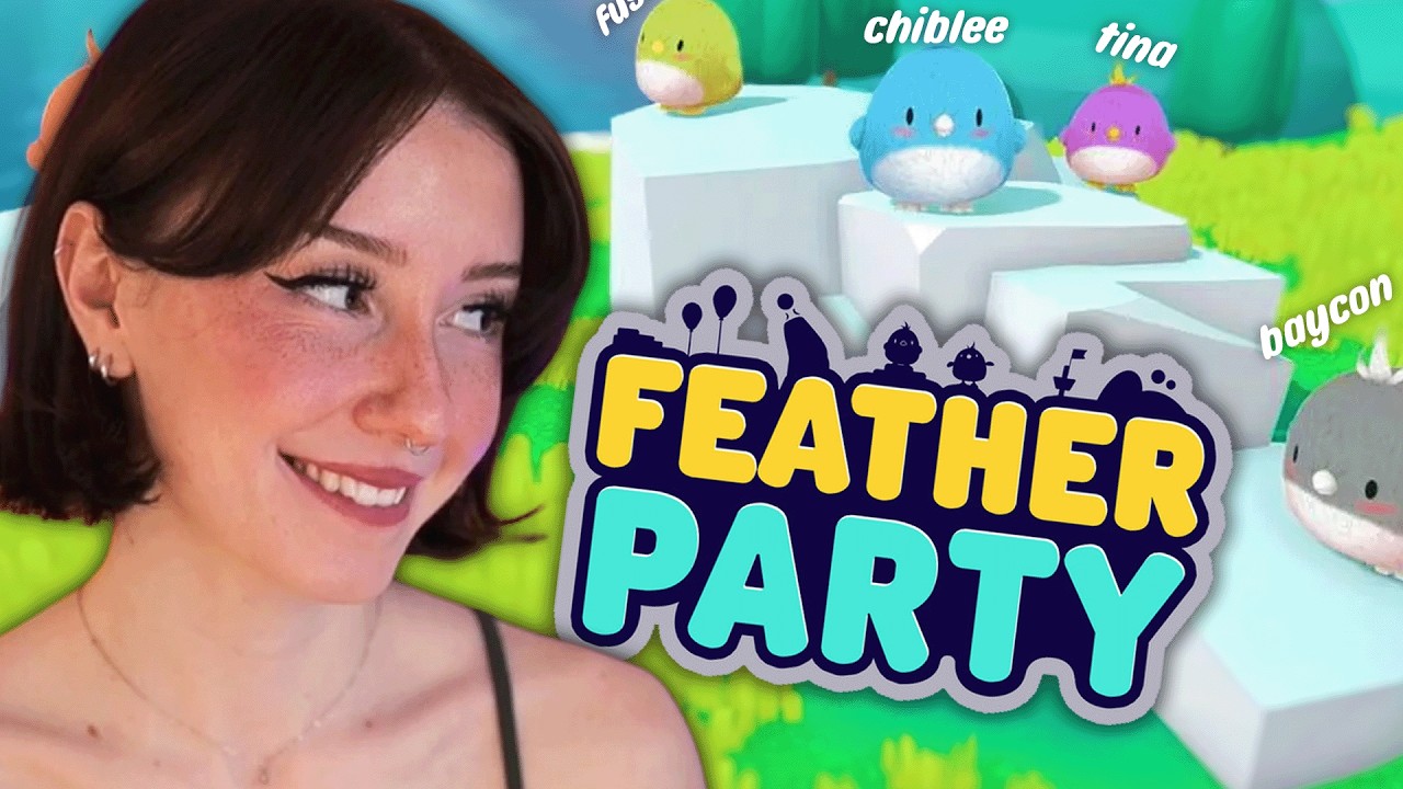 We Played Feather Party and I Was the Worst 🐣💀 (ft. Chiblee, Fuslie, Baycon + More!)