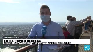 Eiffel Tower reopens in Paris after nine-month Covid closure • FRANCE 24 English