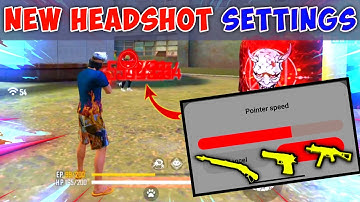 New ( Headshot Settings ) Free Fire [ Pointer Speed ] Headshot Settings With Proof 😻👽☠️
