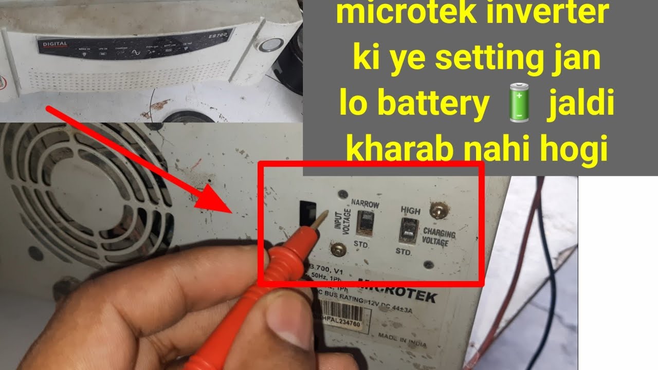 microtek inverter voltage charging volt setting Naya bhi sikh jayega ...