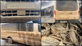 Çamurla Kaplanmış Minibüs 😱 Kirlerinden nasıl temizlenir? DIRTIEST VAN EVER! How to wash Muddy Van?