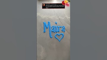 Maira ❣️ satisfying nameart #nameart #shorts