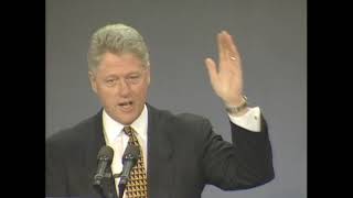 President Clinton at National Governors' Association Education Summit (1996)