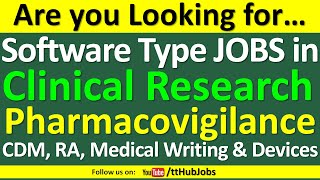 Software Jobs in Pharma, Biotech, Life Science BSc, MSc, MBBS, BDS, Pharma-D, PhD with training