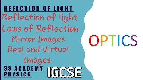 OPTICS | Reflection of light | Physics Videos | SS Academy#RizwanaSarwar #SSAcademyrizwana