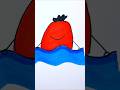 How to Color a Swimming Strawberry 🍓 | Easy Art