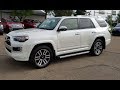 2018 Toyota 4Runner Limited in Blizzard Pearl with Redwood interior First look with Detailed Review