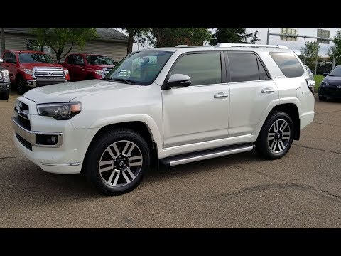2018 Toyota 4runner Limited In Blizzard Pearl With Redwood