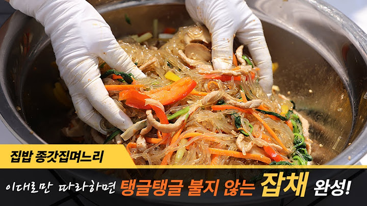 How to make delicious japchae