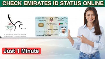 How to Check & Track Emirates ID Status ONLINE for FREE 2025!