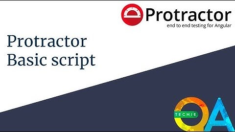 Protractor - Create basic script