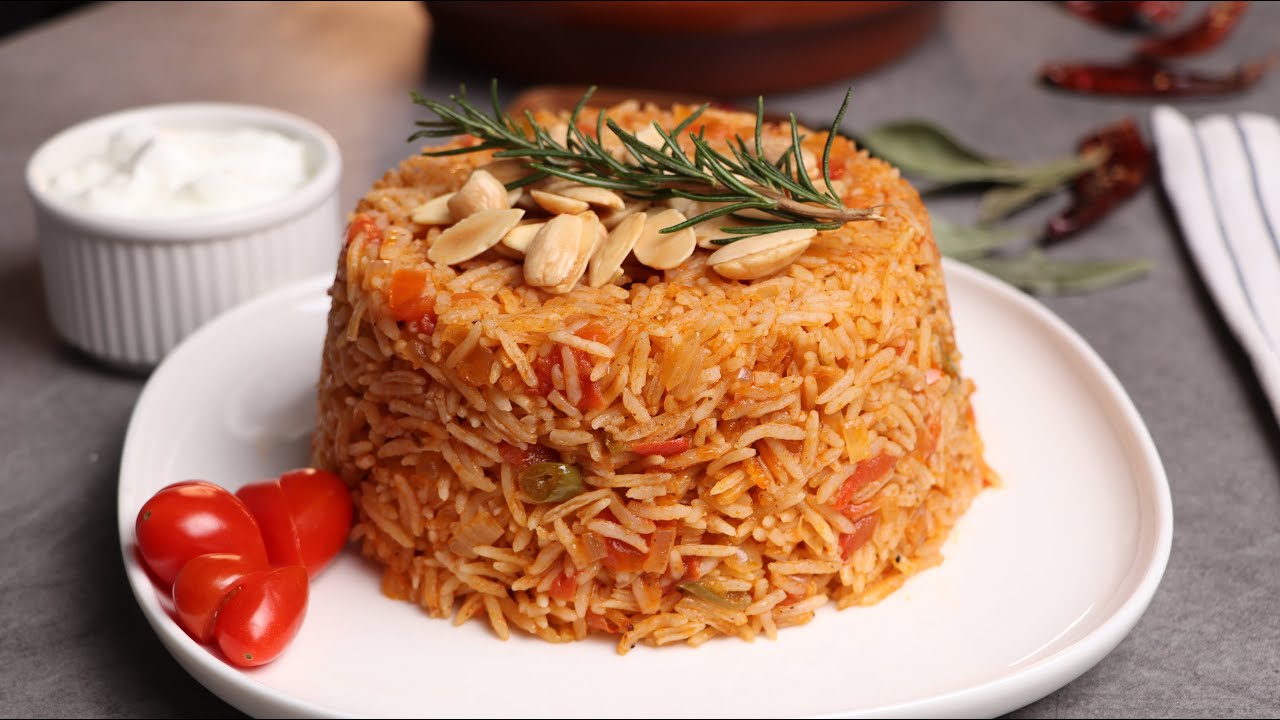 أرز بالبندورة أطيب و أسهل وصفة ممكن تعتمدوها 😋🥰