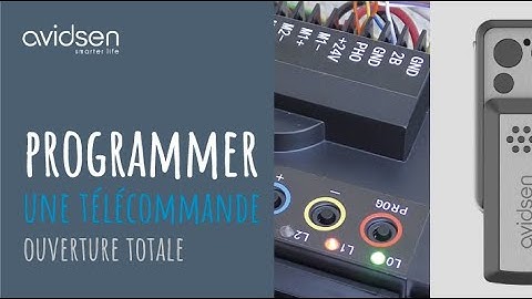Comment programmer 1 télécommande pour 1 ouverture totale pour 1 motorisation battante 24V Avidsen.