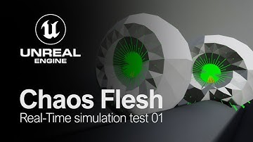 Unreal Engine 5.2 | Chaos Flesh Real-Time simulation test 01
