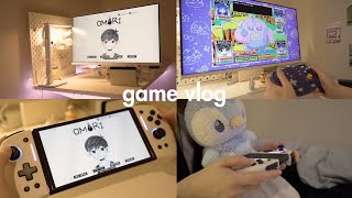 game vlog 🎮👾 NYXI controller unboxing, omori, studying korean, kdrama