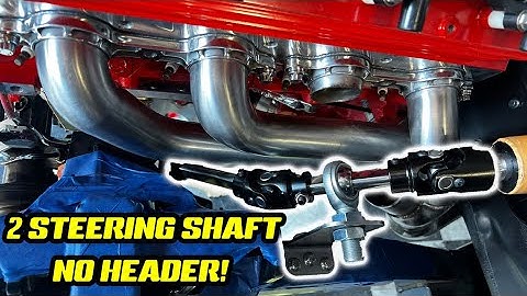 CUTTING HEADER OFF TO MAKE STEERING SHAFT WORK!