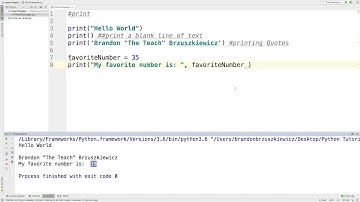 Python Tutorial 1: Print Function