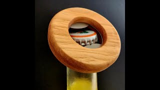 Making wood pocket bottle openers