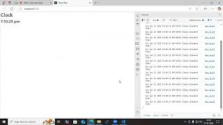 Digital Clock and Cursor Move with background in React Js.