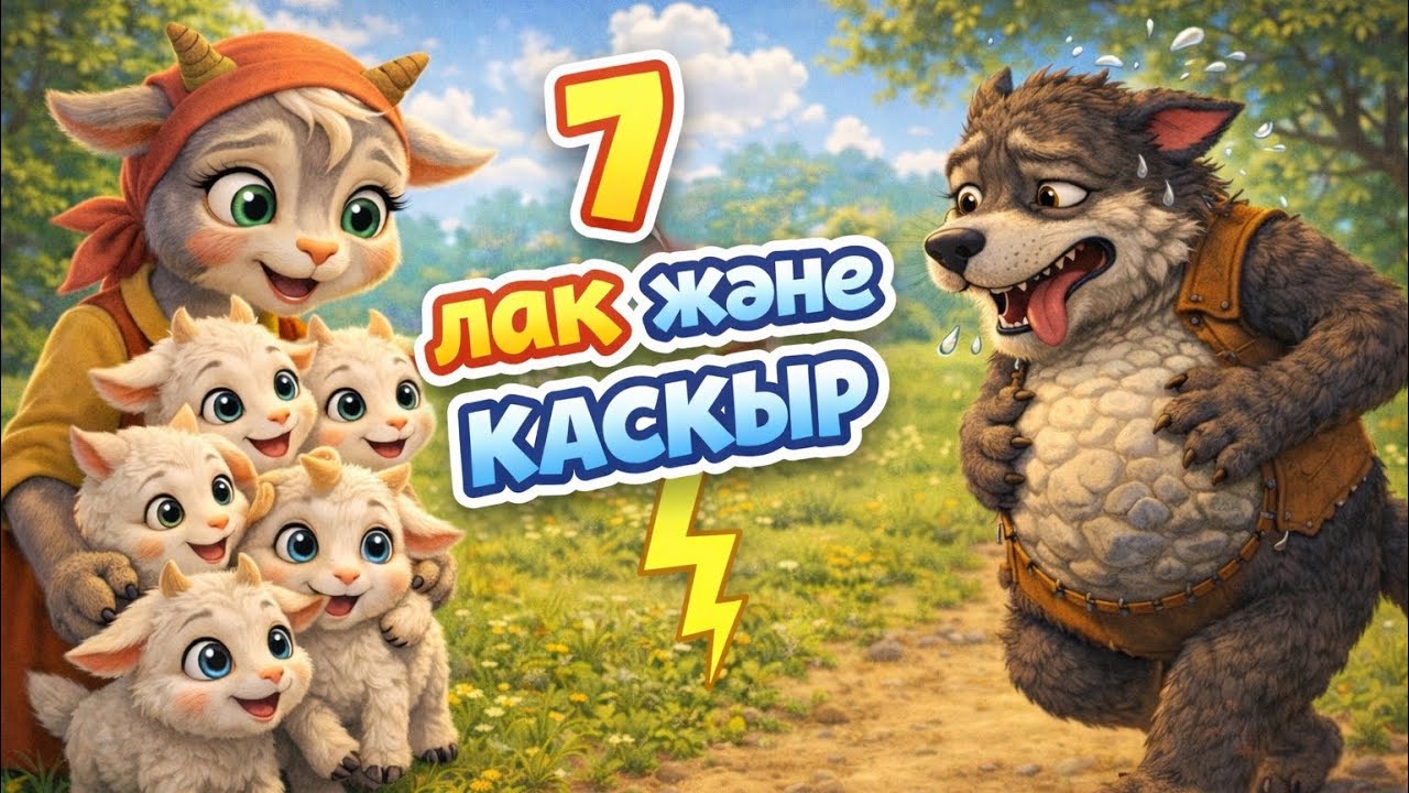 Қазақша ертегі. Балақай ертегісі. Қасқыр және 7 лақ
