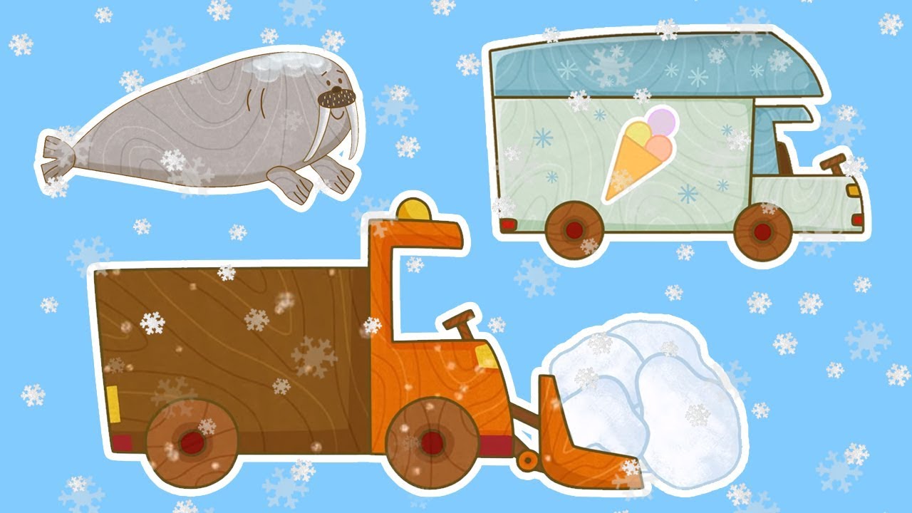Мультики - МАШИНКИ ❄️ Зима и Новый год Снегоуборочная машина, Погрузчик и другие машинки