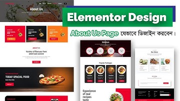 Elementor Responsive Wordpress Website - About Us Page Design -  || ওয়ার্ডপ্রেস বাংলা টিউটোরিয়াল 🔥🔥