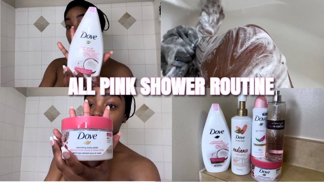 All PINK SHOWER ROUTINE *Smell good all day * - YouTube